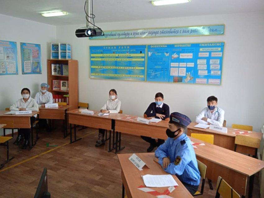 №14 Б. Майлин ат. орта мектебінде 10 сыныптың жетекшісі Жазықбай Гүлбахира  оқушылармен кәсіптік  бағдар беруге байланысты  "Мамандықтың қыры менен сыры бар..."  тақырыбында пікірсайыс өткізді.